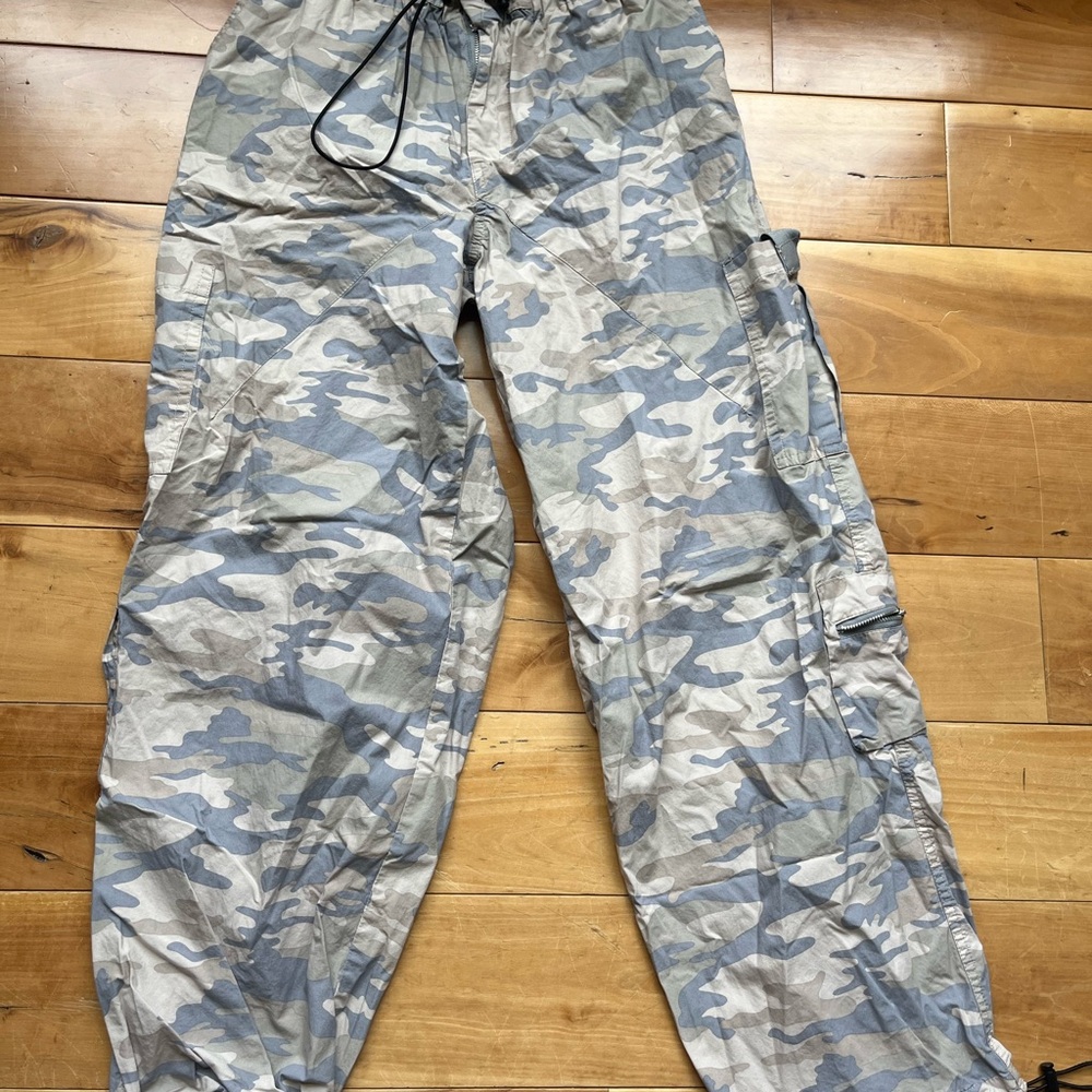 Forever 21 Gray and Green Track Pants